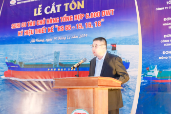 Đóng tàu Bạch Đằng khởi công đóng mới 3 tàu hàng 6.600 tấn